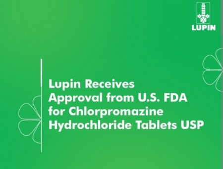 Lupin Receives Approval from U.S. FDA for Chlorpromazine Hydrochloride Tablets USP