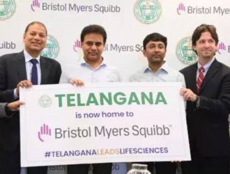 Bristol Myers Squibb to invest Rs 800 Cr in setting up R&D facility in Telangana